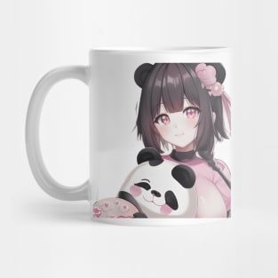 The girl and her Panda bear Mug